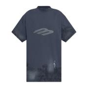 T-shirt met logo Balenciaga , Blue , Heren