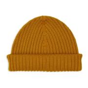 Gele Geribbelde Beanie Muts Gallo , Yellow , Unisex