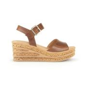 Elegante Leren Sandalen Comfortabele Stijl Gabor , Brown , Dames