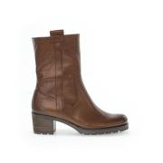 Moderne Cognac Leren Laarzen Gabor , Brown , Dames