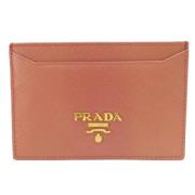 Pre-owned Leather wallets Prada Vintage , Pink , Dames