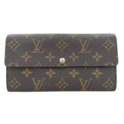 Pre-owned Canvas wallets Louis Vuitton Vintage , Brown , Dames