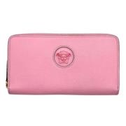 Pre-owned Leather wallets Versace Pre-owned , Pink , Dames