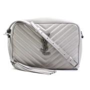 Pre-owned Leather shoulder-bags Yves Saint Laurent Vintage , White , D...