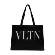 Pre-owned Leather totes Valentino Vintage , Black , Dames