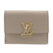 Pre-owned Leather wallets Louis Vuitton Vintage , Beige , Dames