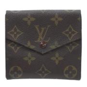 Pre-owned Leather wallets Louis Vuitton Vintage , Brown , Dames