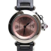 Pre-owned Stainless Steel watches Cartier Vintage , Pink , Dames