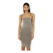 Gebreide Midi Jurk Isa Boulder , Gray , Dames