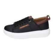 Heren Synthetisch Leren Sneakers Alexander Smith , Black , Heren