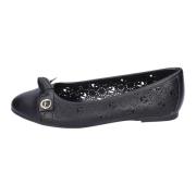 Dames Synthetisch Leren Ballet Flats Gattinoni , Black , Dames