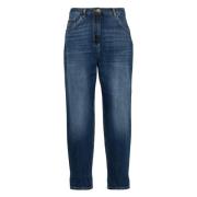 Blauwe Denim Jeans Elisabetta Franchi , Blue , Dames