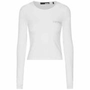 Long Sleeve Logo Tee Rotate Birger Christensen , White , Dames