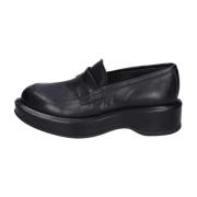 Leren Loafers voor Vrouwen Moma , Black , Dames