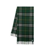 Kasjmier Ruit Sjaal - Groen Burberry , Green , Unisex