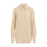 Neutrale Shirts Ss24 Burberry , Beige , Dames