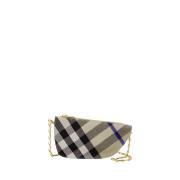 Shield Wallet On Chain - Synthetisch - Neutraal Burberry , Beige , Dam...