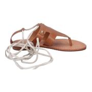 Leren sandalen voor vrouwen Geox , Brown , Dames