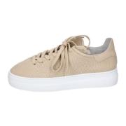 Leren Dames Sneakers Stokton , Beige , Dames