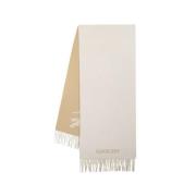 Luxe Knight Logo Cashmere Sjaal Burberry , Beige , Unisex