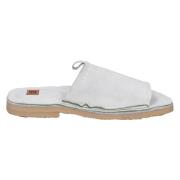 Suede Dames Sandalen Moma , White , Dames