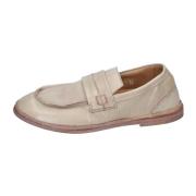 Leren Loafers voor Vrouwen Moma , Beige , Dames