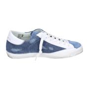 Vintage Suede Heren Sneakers Philippe Model , Blue , Heren