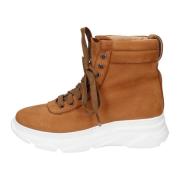 Nubuck Leren Enkellaarzen Vrouwen Stokton , Brown , Dames