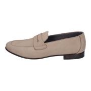 Suede Loafers voor Heren Pollini , Brown , Heren