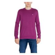 Paarse Gebreide Trui voor Herfst/Winter Tommy Jeans , Purple , Heren