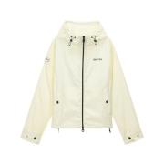 Korte Hooded Ivoor Jas UV-bescherming Duvetica , Beige , Dames