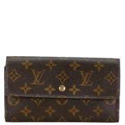 Pre-owned Canvas wallets Louis Vuitton Vintage , Brown , Dames