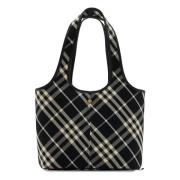 Zwarte Calico Tote Tas Burberry , Multicolor , Dames