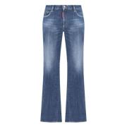 Navy Blue 5-Pocket Broek Dsquared2 , Blue , Dames