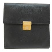 Pre-owned Canvas wallets Hermès Vintage , Black , Dames