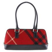 Pre-owned Canvas handbags Burberry Vintage , Red , Dames