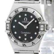 Pre-owned Stainless Steel watches Omega Vintage , Black , Heren