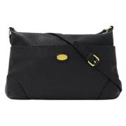 Pre-owned Leather shoulder-bags Fendi Vintage , Black , Dames