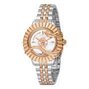 Dames Roestvrijstalen Analoge Horloge Roberto Cavalli , Yellow , Dames