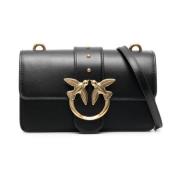 Antiek Goud Love One Mini Tas Pinko , Black , Dames