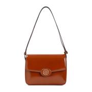 Elegante Nude Schoudertas Tory Burch , Brown , Dames