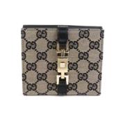 Pre-owned Canvas wallets Gucci Vintage , Beige , Dames