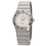 Pre-owned Stainless Steel watches Omega Vintage , White , Heren