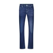 Zip Slim Fit Denim Jeans Tramarossa , Blue , Heren