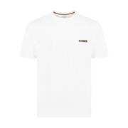 Wit Katoenen T-shirt met Multicolor Strepen PS By Paul Smith , White ,...