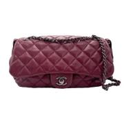 Pre-owned Leather chanel-bags Chanel Vintage , Red , Dames