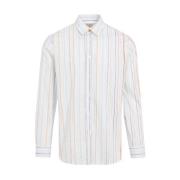 Klassieke Witte Gestreepte Overhemd PS By Paul Smith , White , Heren