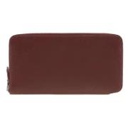 Pre-owned Leather wallets Hermès Vintage , Red , Dames