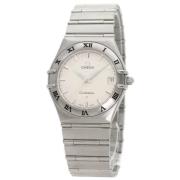 Pre-owned Stainless Steel watches Omega Vintage , White , Heren