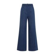 Wijde Denim Blauwe Broek Gabriela Hearst , Blue , Dames